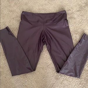 Purple Metallic Leggings